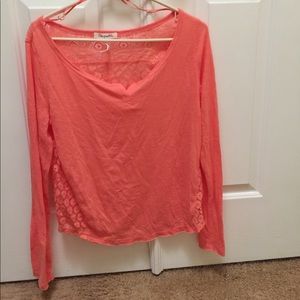 Aeropostale long sleeve orange shirt